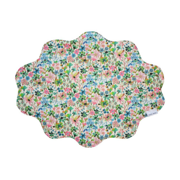 Reversible Wavy Placemat Made With Liberty Fabric Dreams Of Summer & Margaret Annie