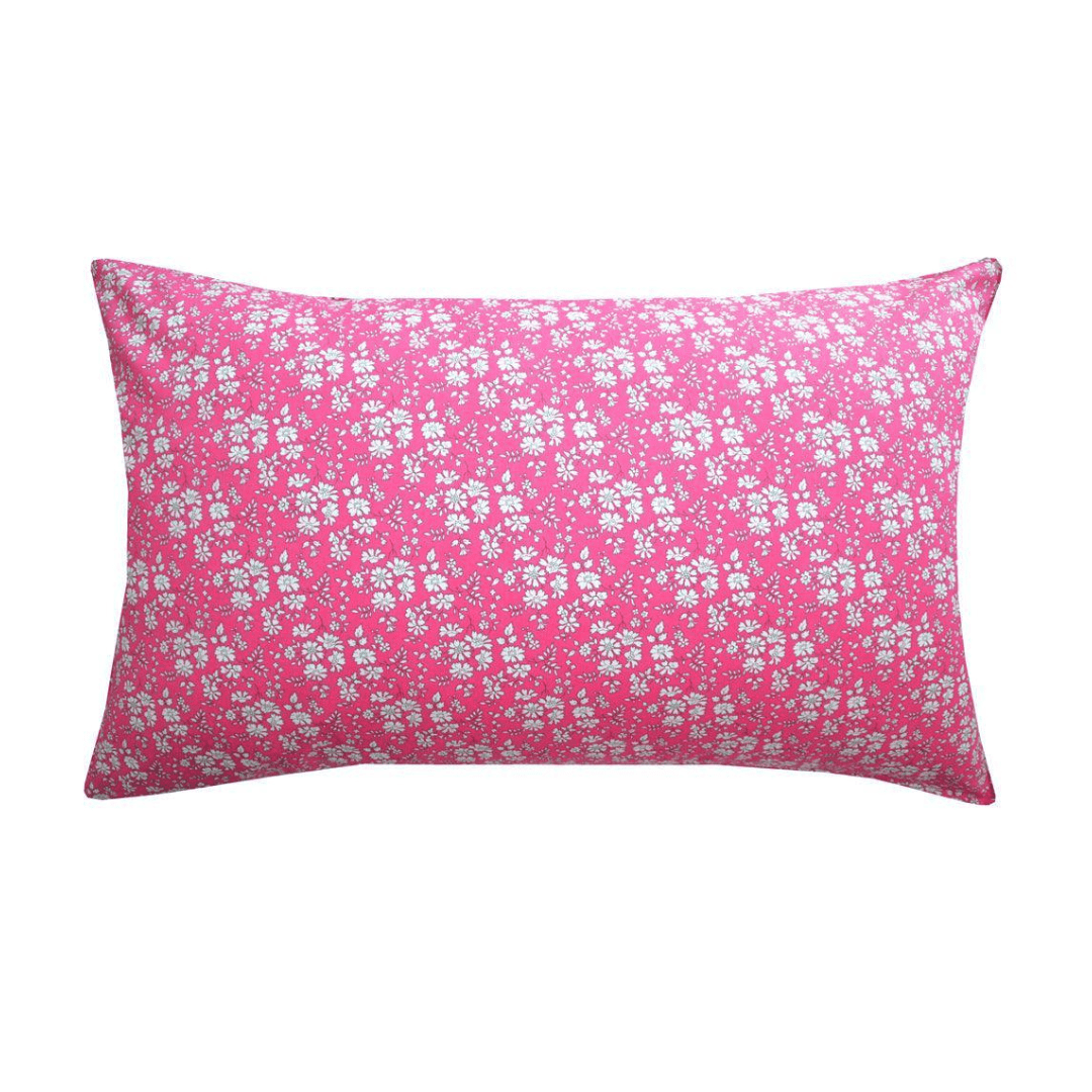 Pillowcase Made With Liberty Fabric Capel Fuchsia