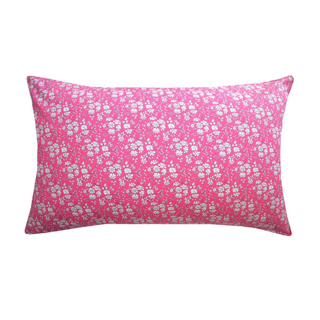 Pillowcase Made With Liberty Fabric Capel Fuchsia