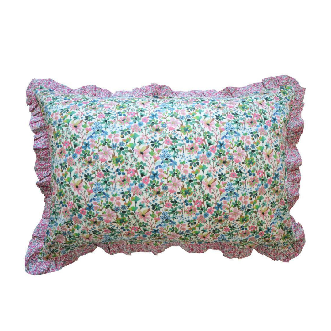 Frill Edge Pillowcase Made With Liberty Fabric Dreams Of Summer