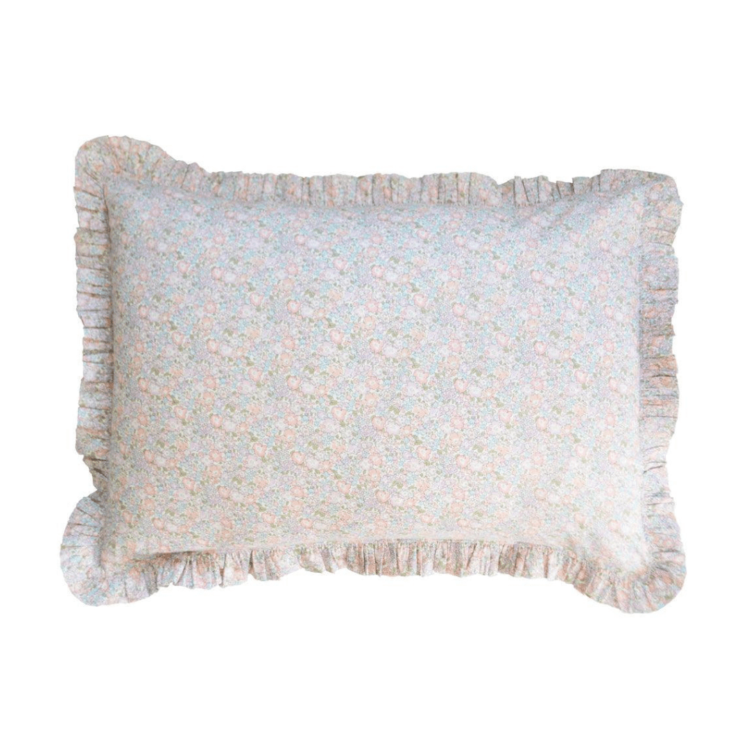 Frill Edge Pillowcase Made With Liberty Fabric Michelle Lilac