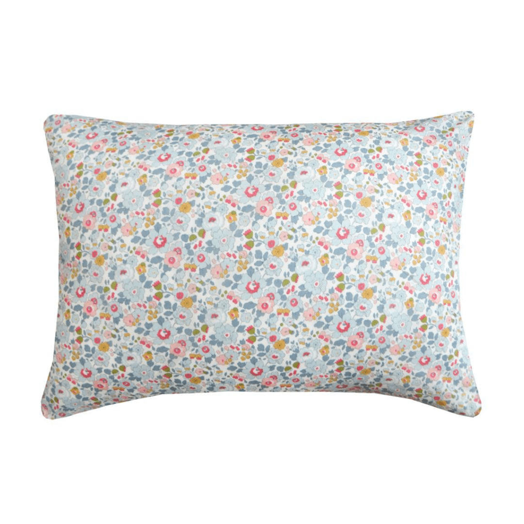 Pillowcase Made With Liberty Fabric Betsy Grey