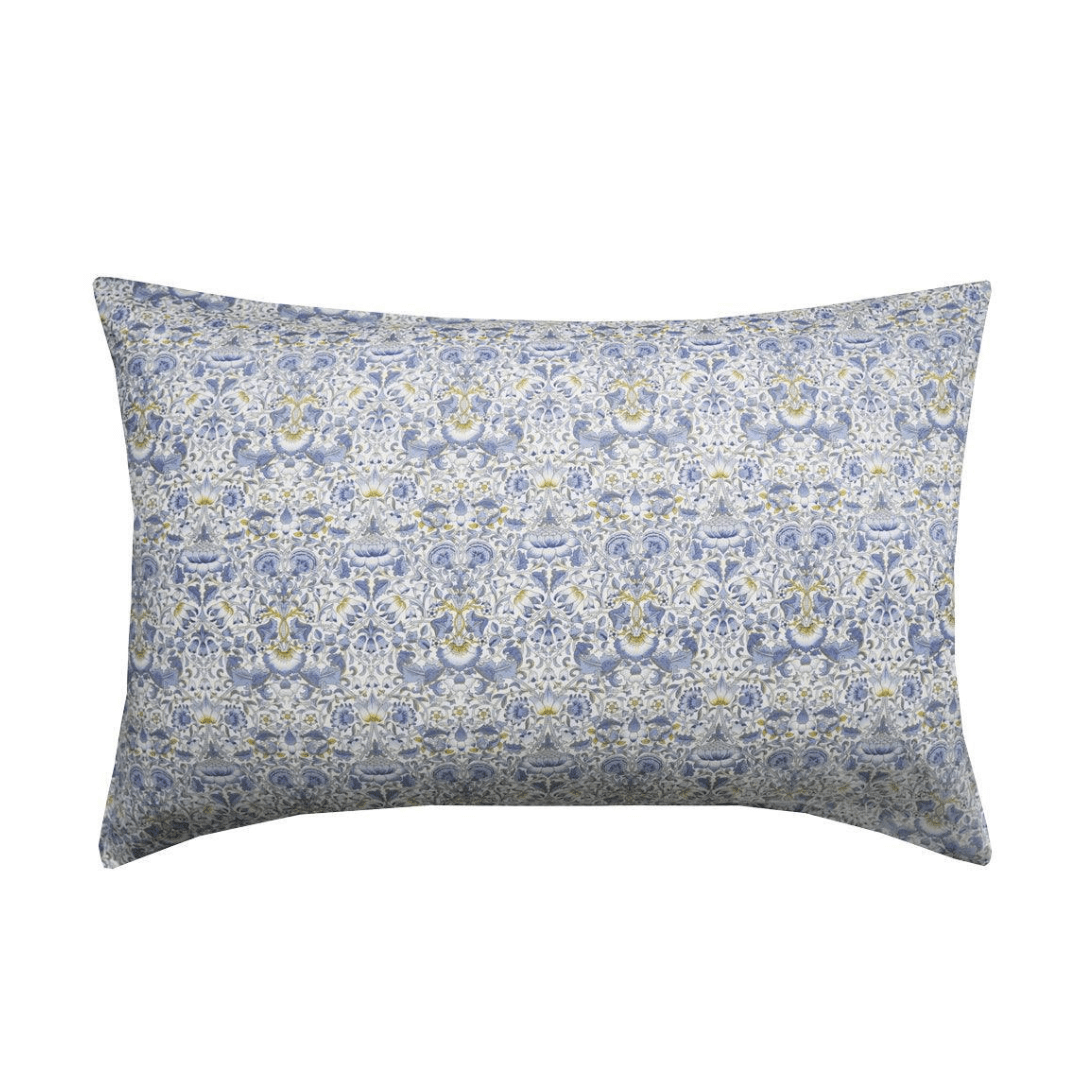 Pillowcase Made With Liberty Fabric Lodden China Blue