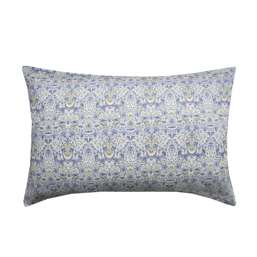 Pillowcase Made With Liberty Fabric Lodden China Blue