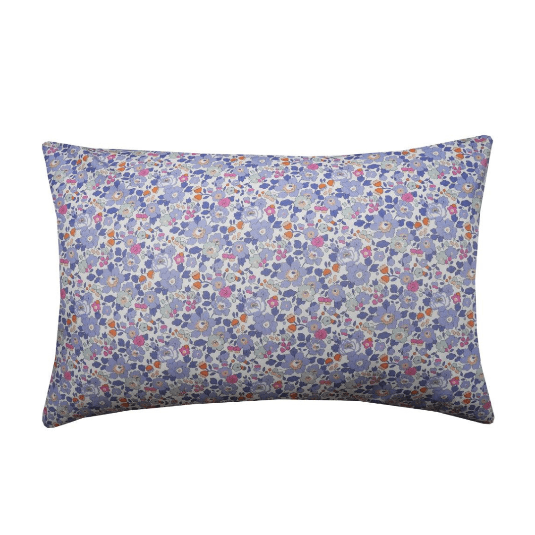 Pillowcase Made With Liberty Fabric Betsy Lavender Blue