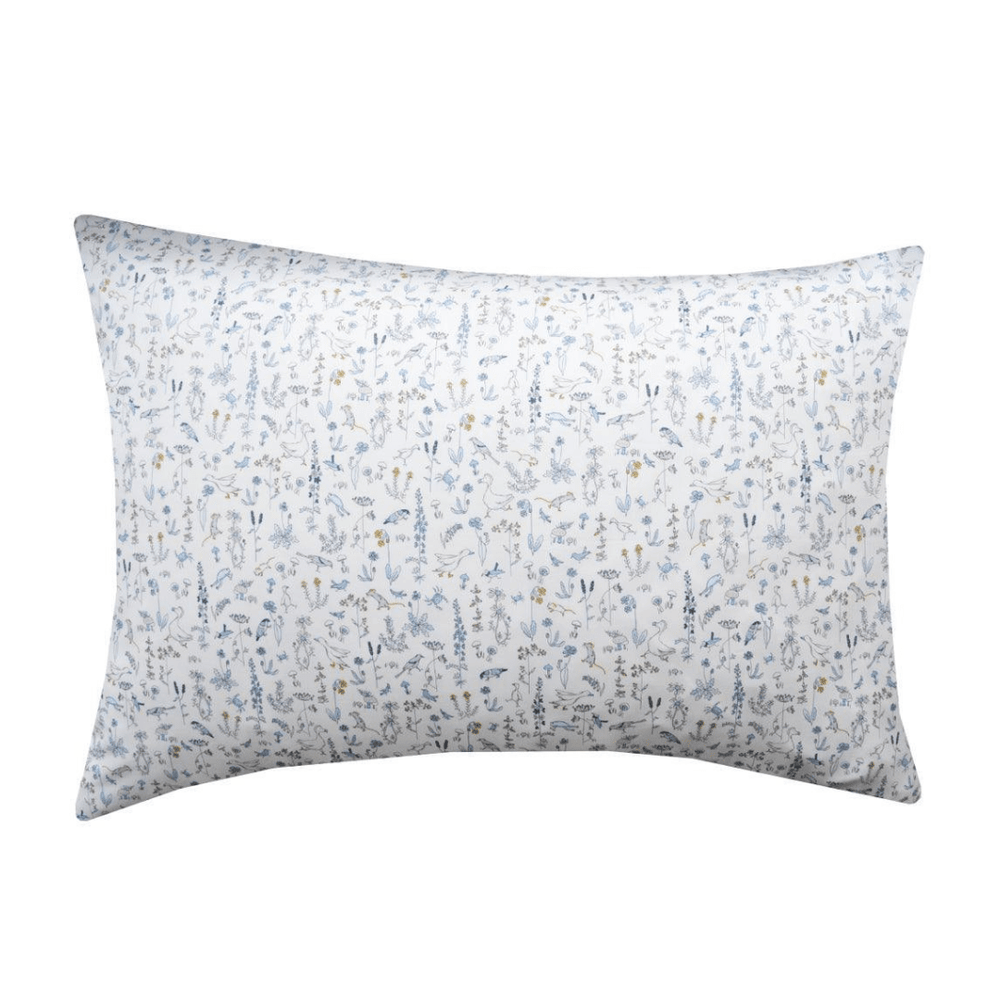 Pillowcase Made With Liberty Fabric Theo Blue
