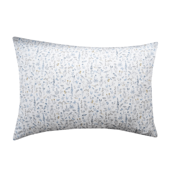 Pillowcase Made With Liberty Fabric Theo Blue