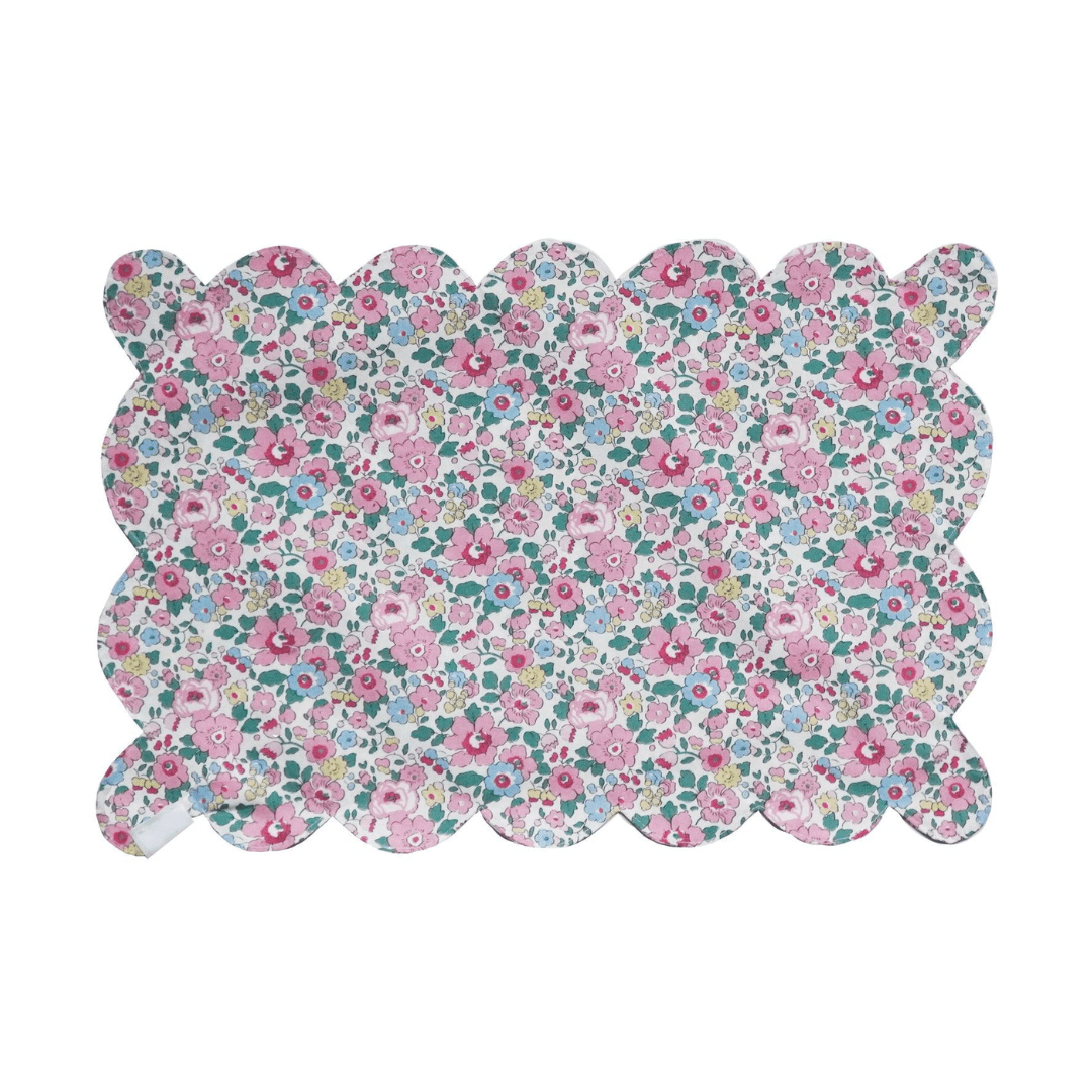 Reversible Scalloped Placemat Made With Liberty Fabric Betsy