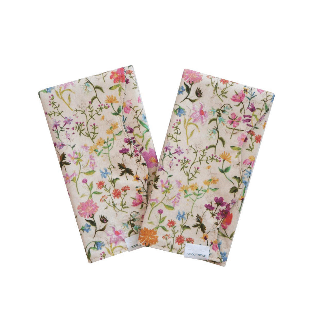 Reversible Wavy Napkin Set Made With Liberty Fabric Linen Garden