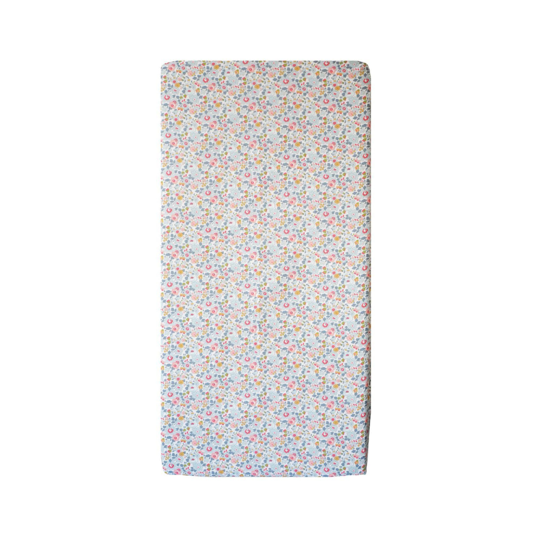 Fitted Sheet Made With Liberty Fabric Betsy Grey