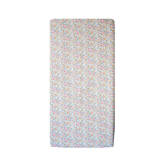 Fitted Sheet Made With Liberty Fabric Betsy Grey