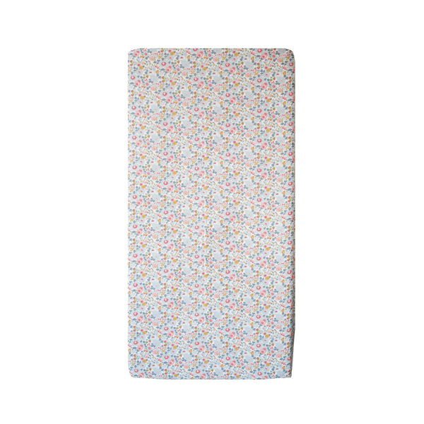 Fitted Sheet Made With Liberty Fabric Betsy Grey