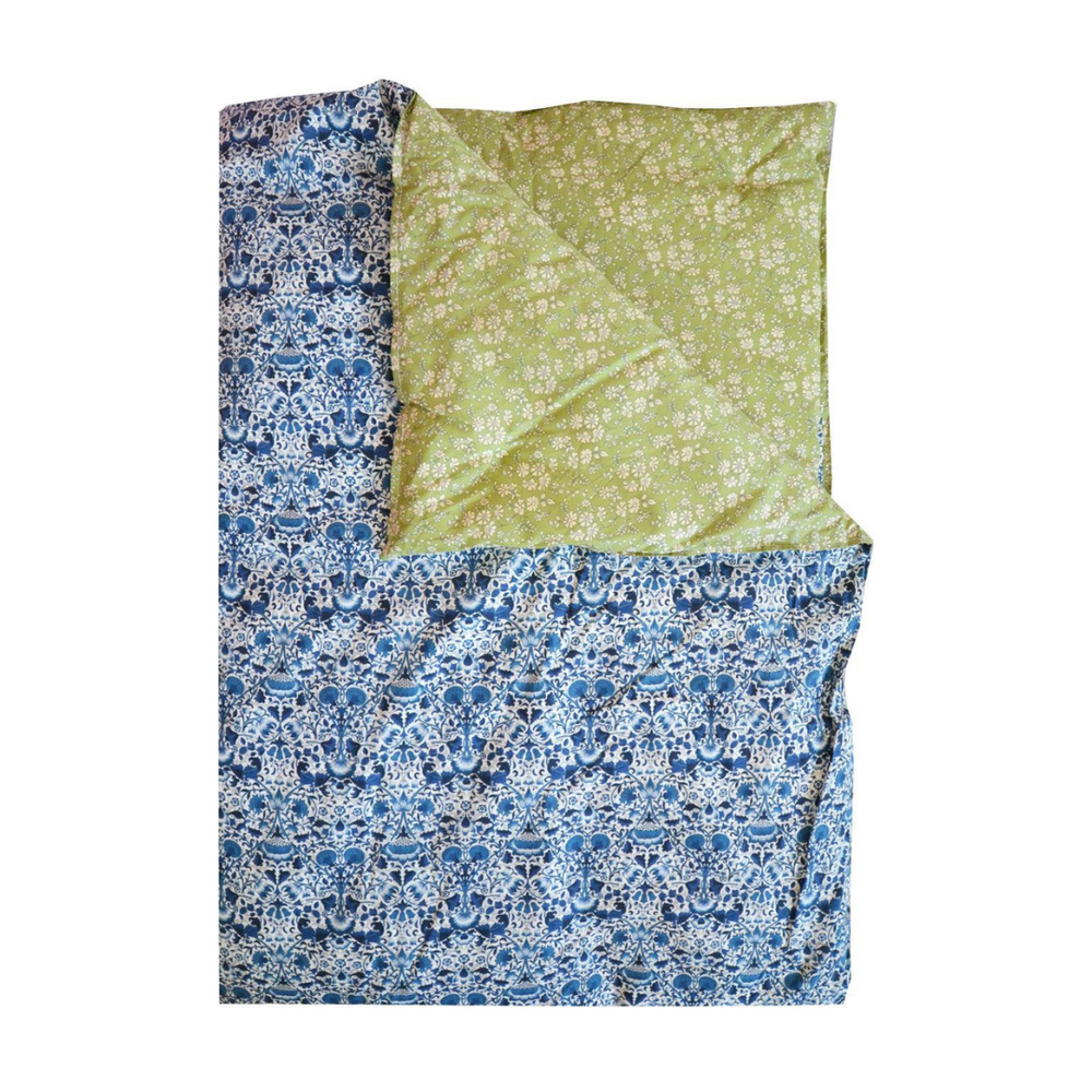 Reversible Heirloom Quilt Made With Liberty Fabric Lodden & Capel Pistachio