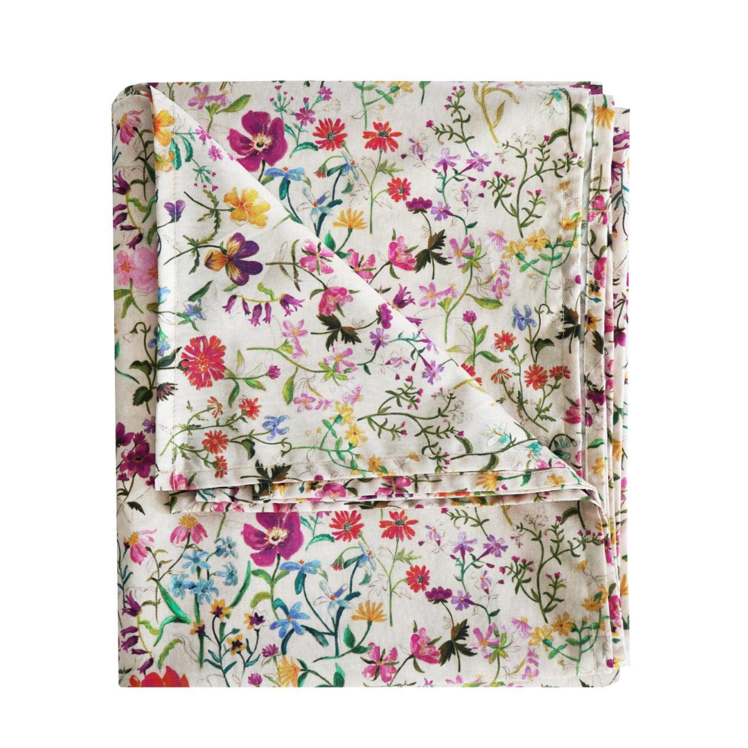 Flat Top Sheet Made With Liberty Fabric Linen Garden