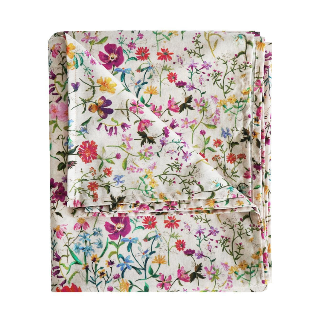 Flat Top Sheet Made With Liberty Fabric Linen Garden