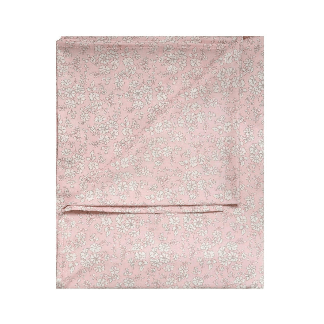 Flat Top Sheet Made With Liberty Fabric Capel Pink