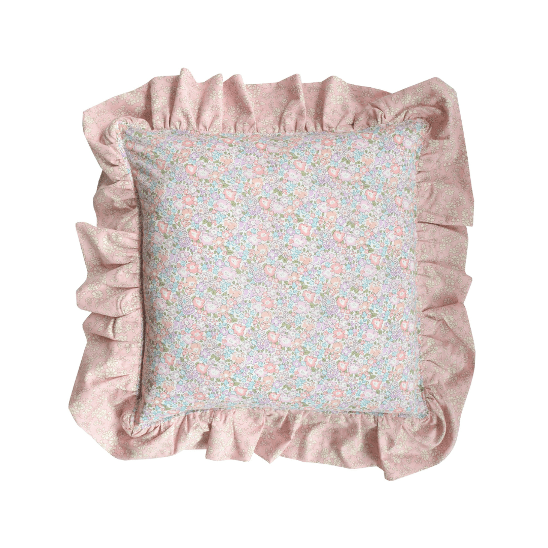 Ruffle Cushion Made With Liberty Fabric Michelle & Capel