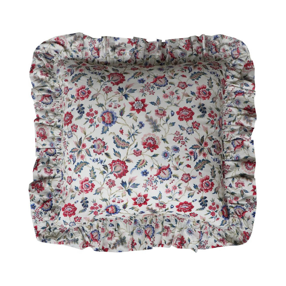 Ruffle Cushion Made With Liberty Fabric Eva Belle