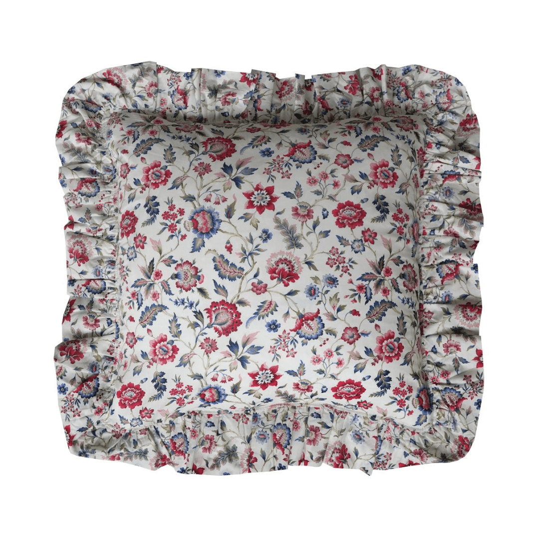 Ruffle Cushion Made With Liberty Fabric Eva Belle