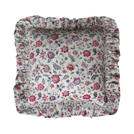 Ruffle Cushion Made With Liberty Fabric Eva Belle