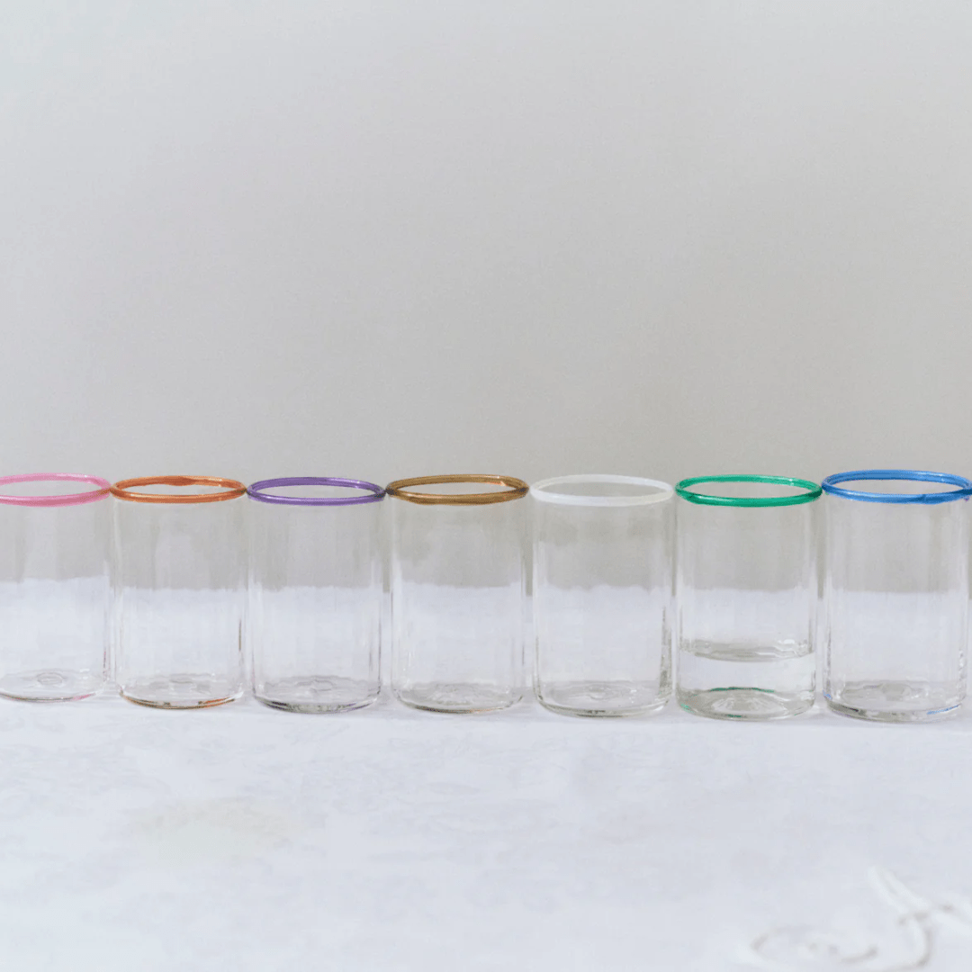 Peter Glass Pink Small - Set of Four