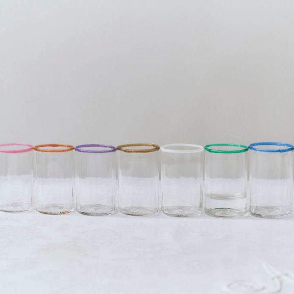 Peter Glass Pink Small - Set of Four