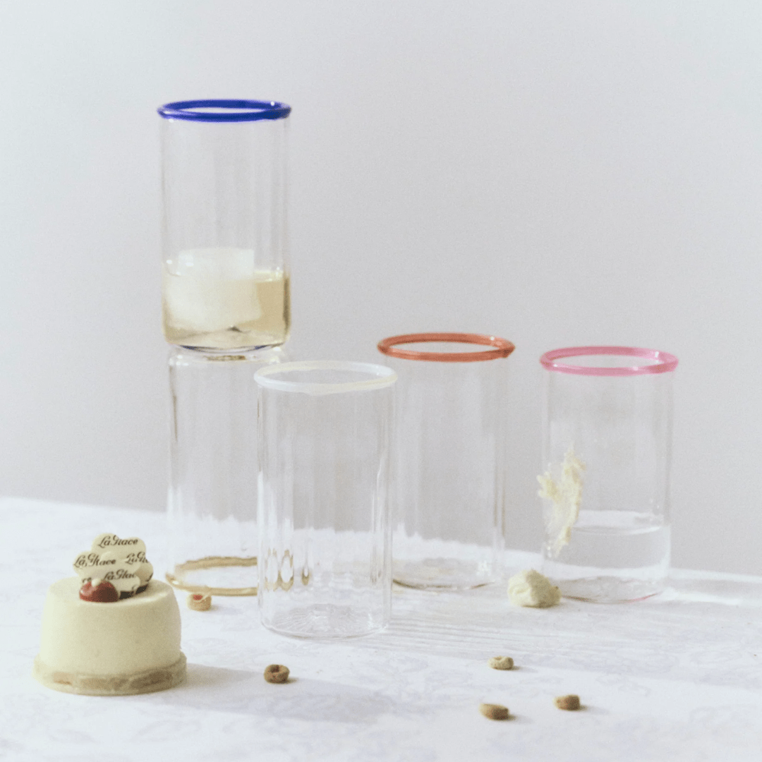 Peter Glass Blue Large - Set of Four