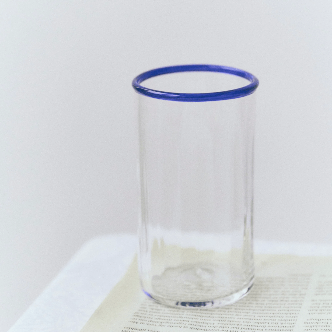 Peter Glass Blue Large - Set of Four