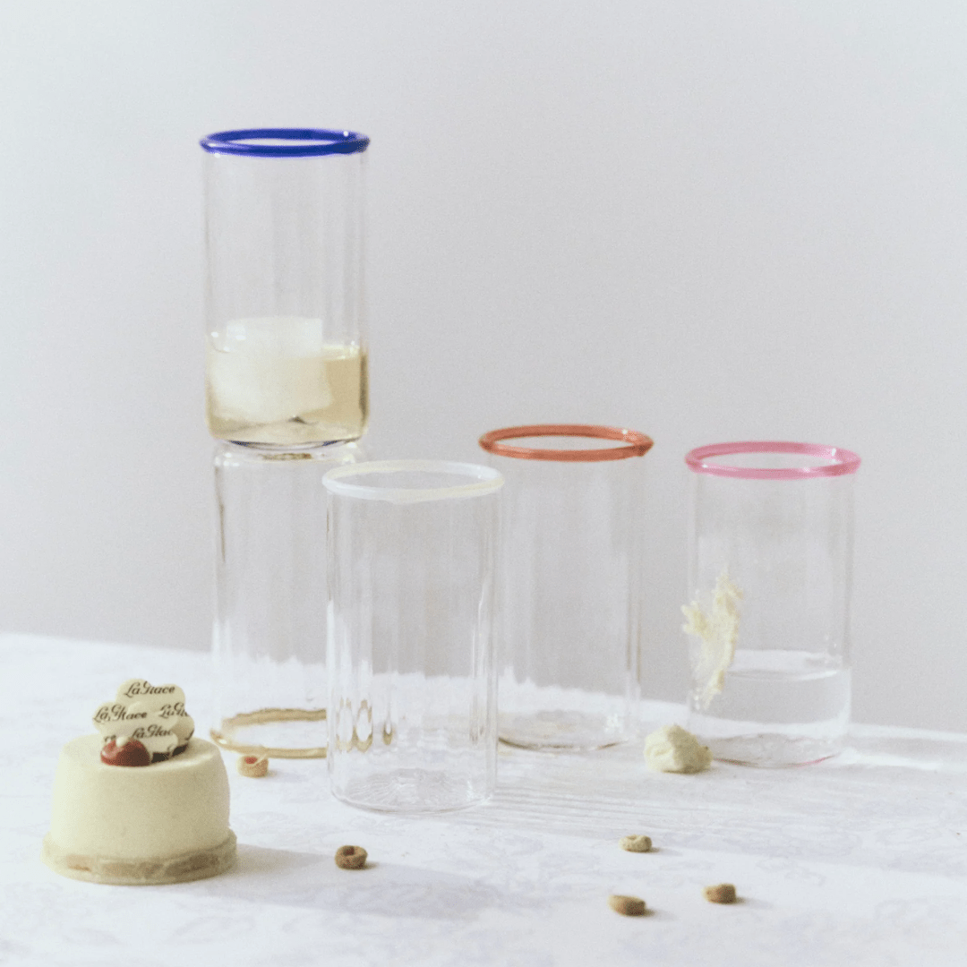 Peter Glass Large Pink - Set of Four