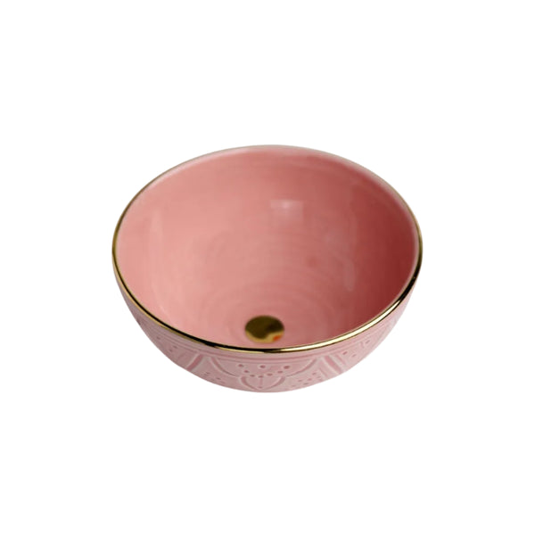 Small Shallow Bowl - Blush Gold Imprint