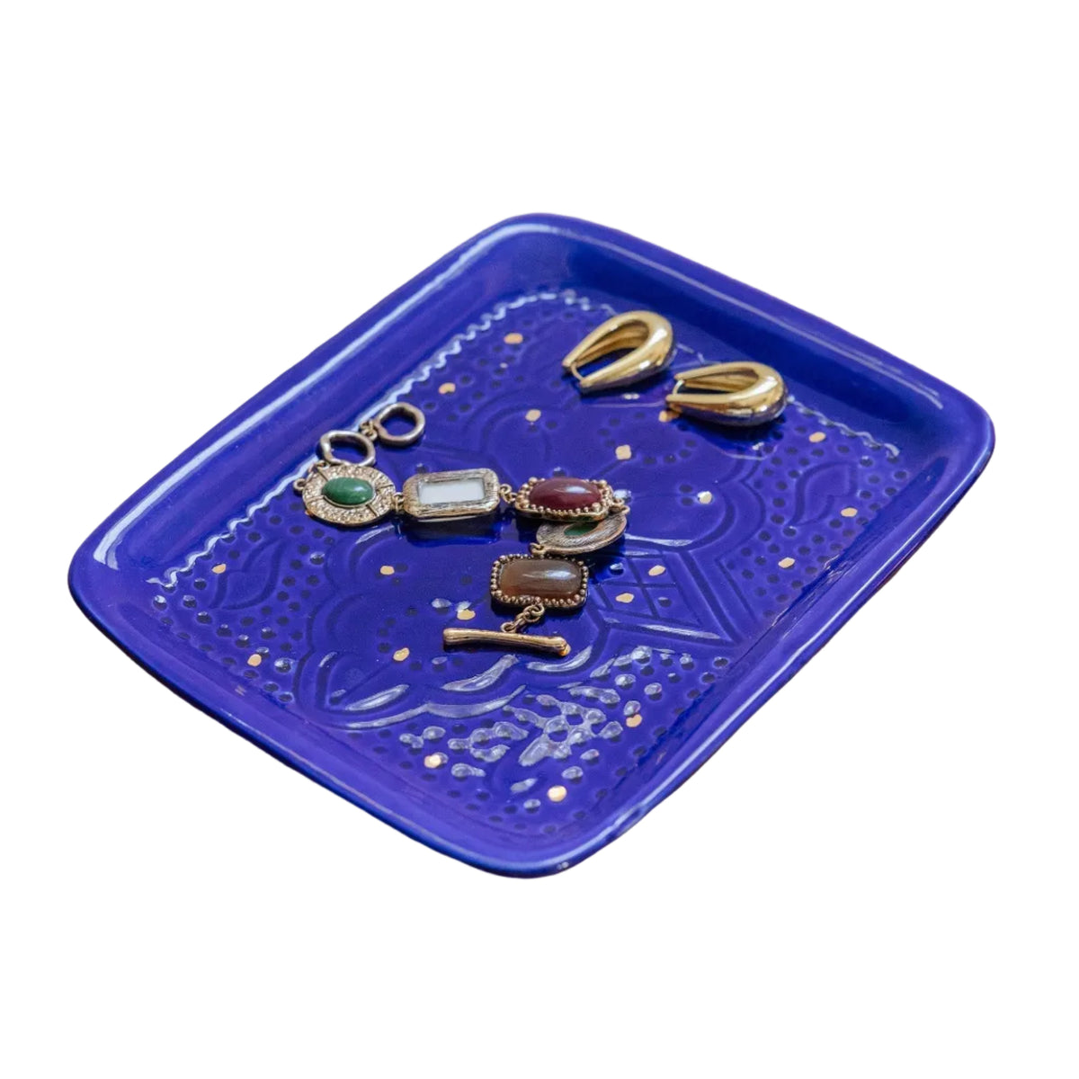 Small Decorative Tray - Empreinte Gold