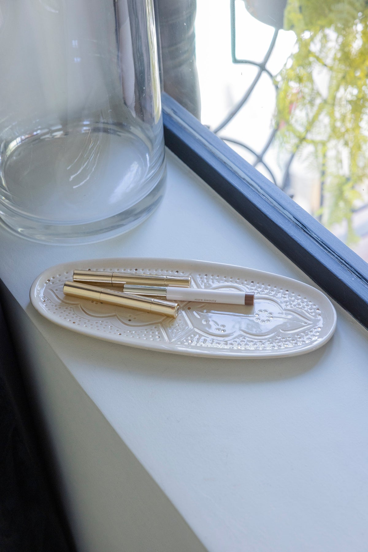 Oval Decorative Tray - Empreinte Gold
