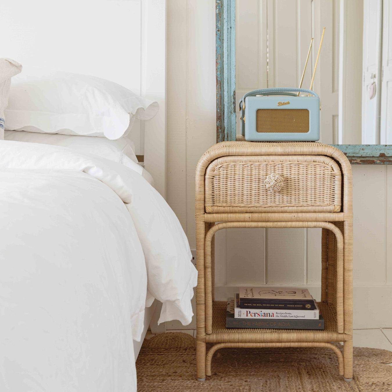Phoenix Rattan Side Table, Natural