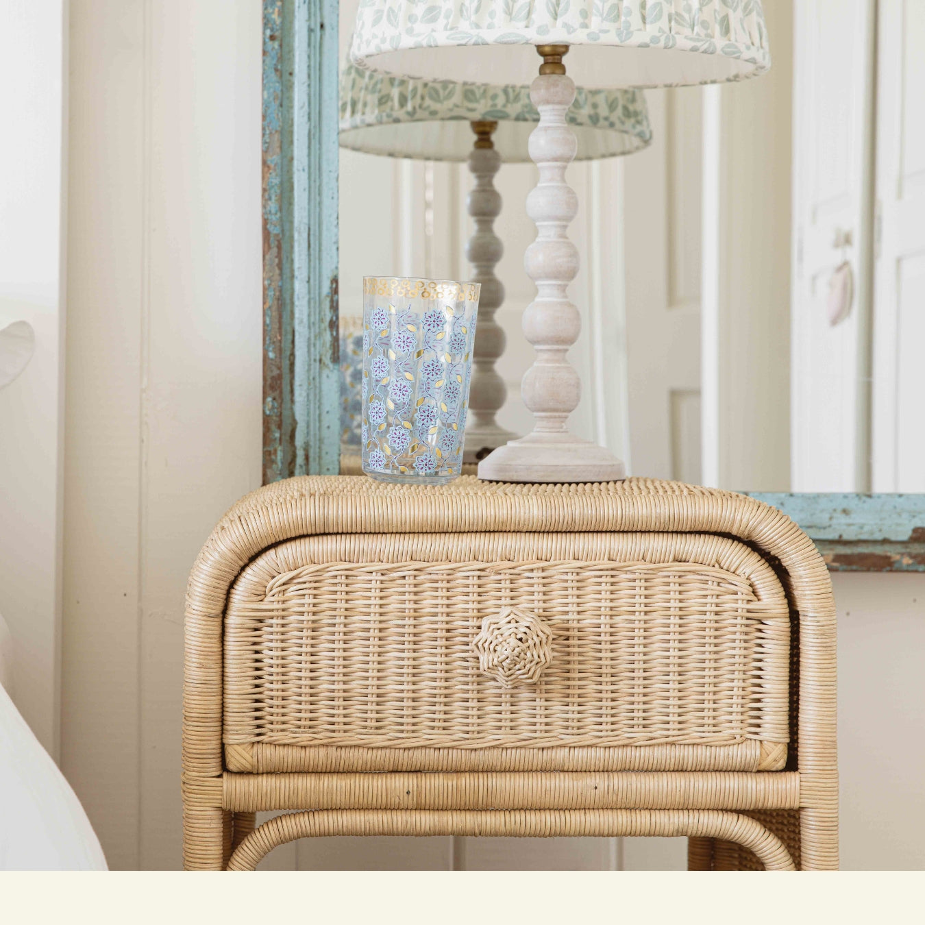 Phoenix Rattan Side Table, Natural