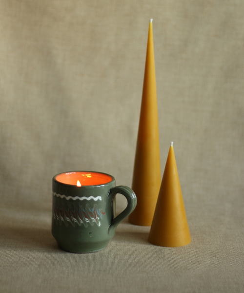 Hand-Poured Natural Wax Candle
