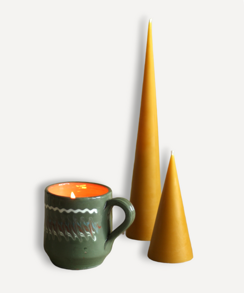 Hand-Poured Natural Wax Candle