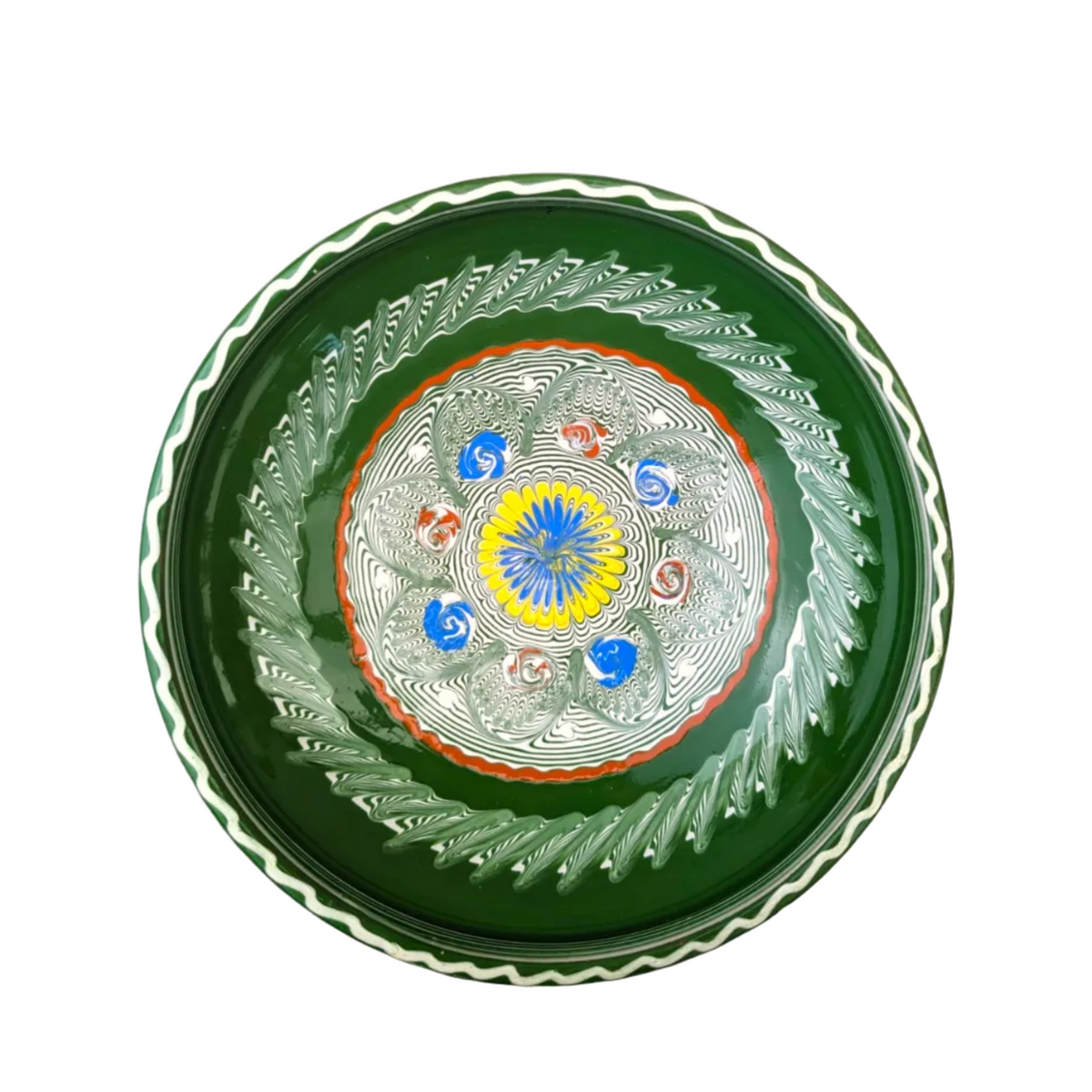 Flora Moss Green Fruit Bowl