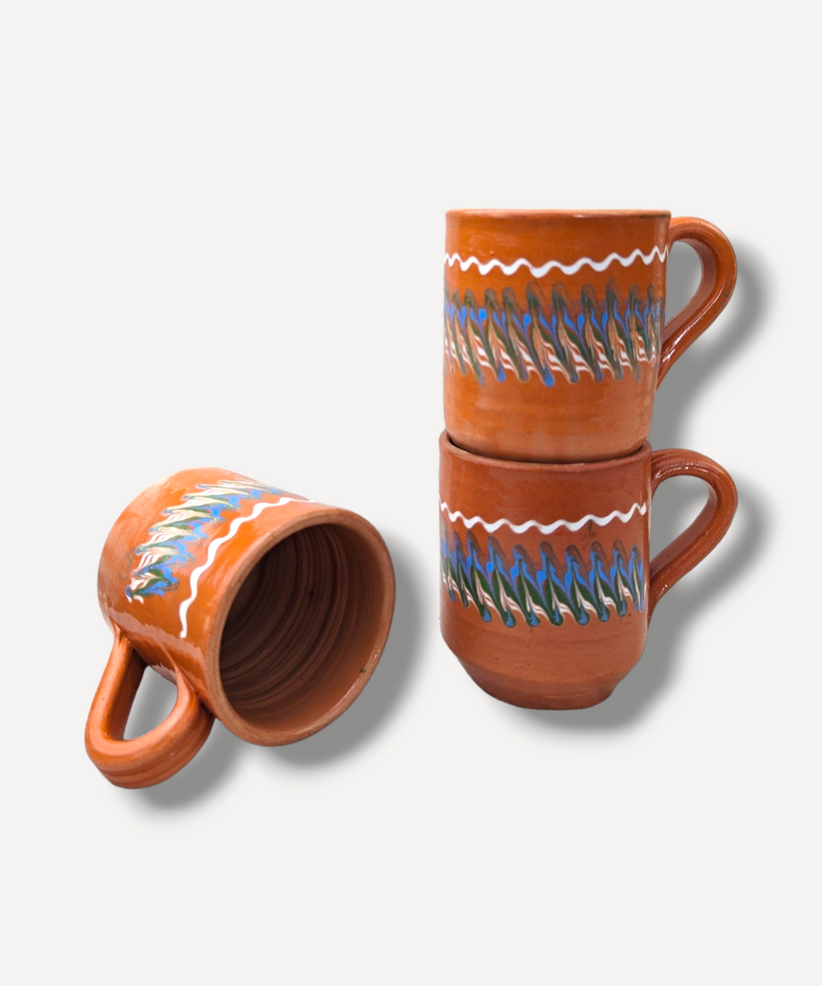Large Tan Cylinder Mug / 400ml