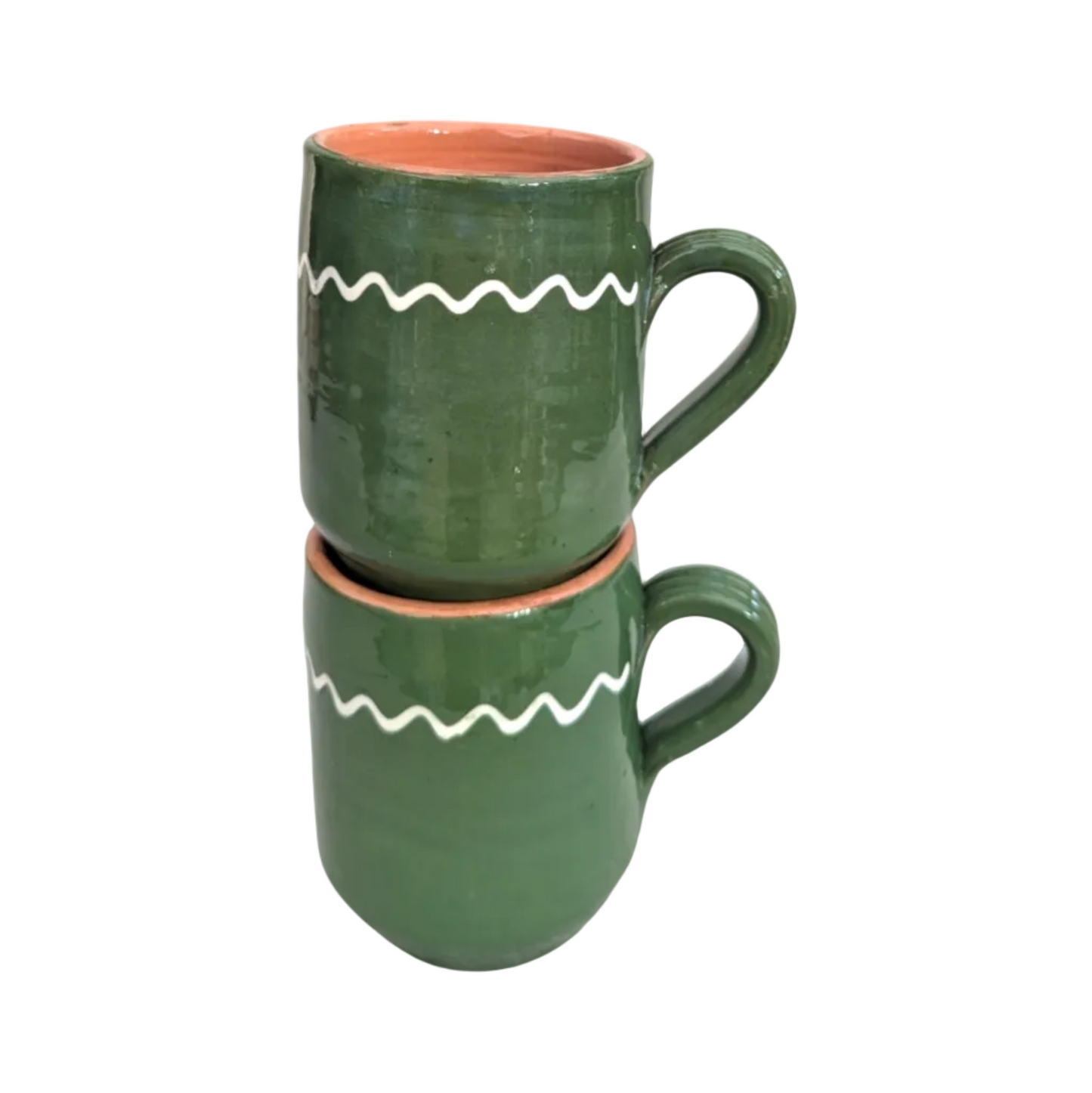 Large Moss Green Minimal Cylinder Mug