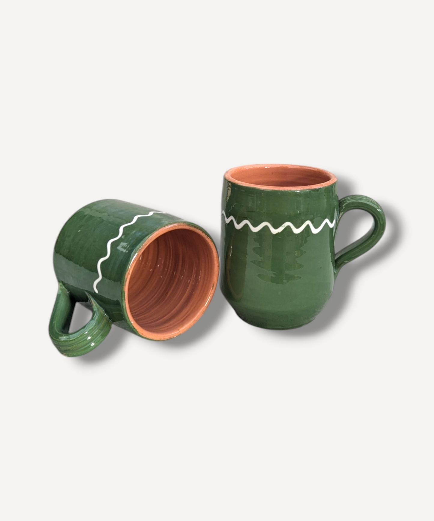 Large Moss Green Minimal Cylinder Mug