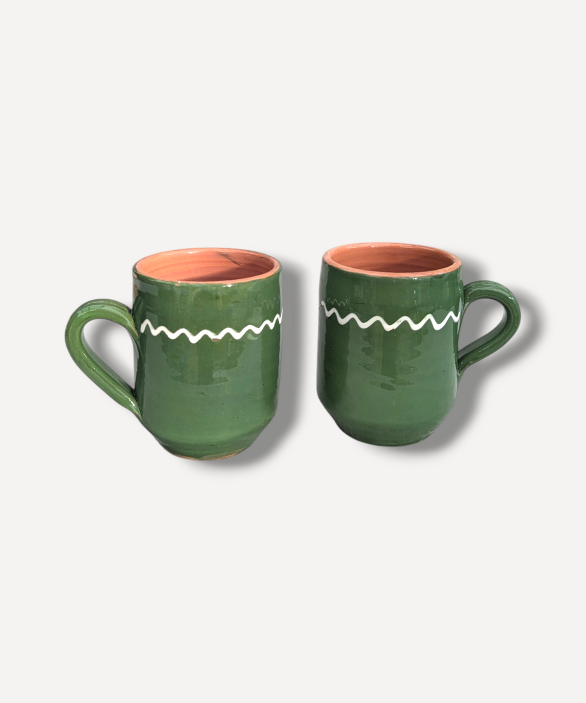 Large Moss Green Minimal Cylinder Mug