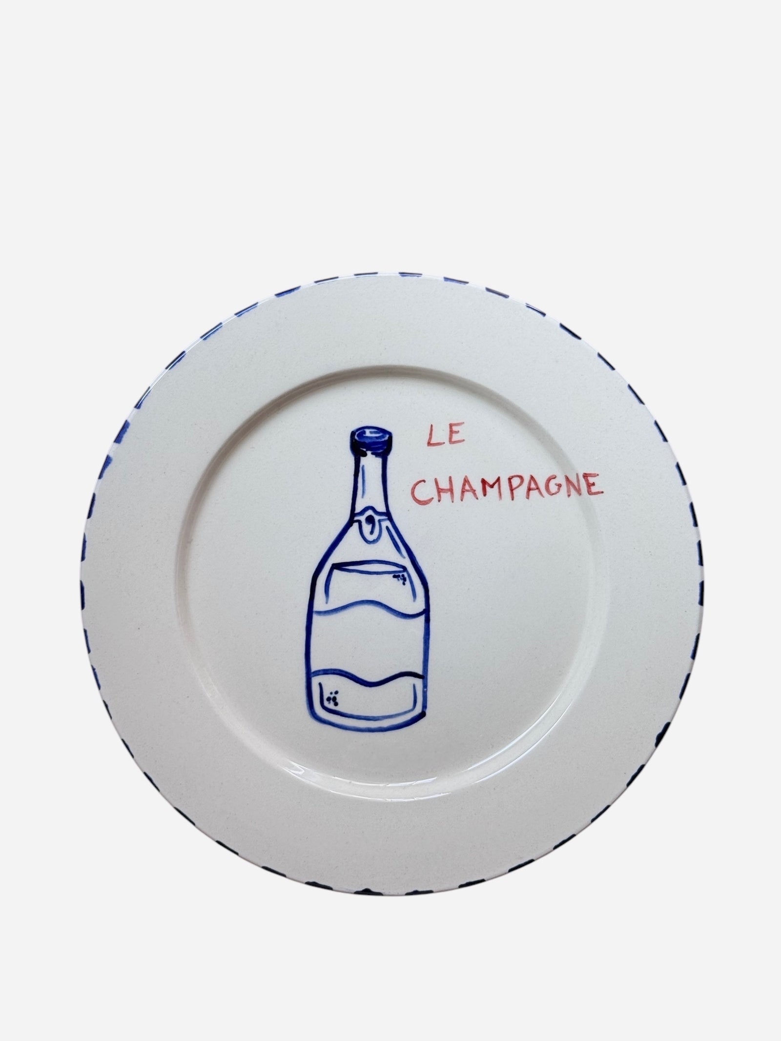 Dining Plates in L’apéritif Drinks Design - Set of 4