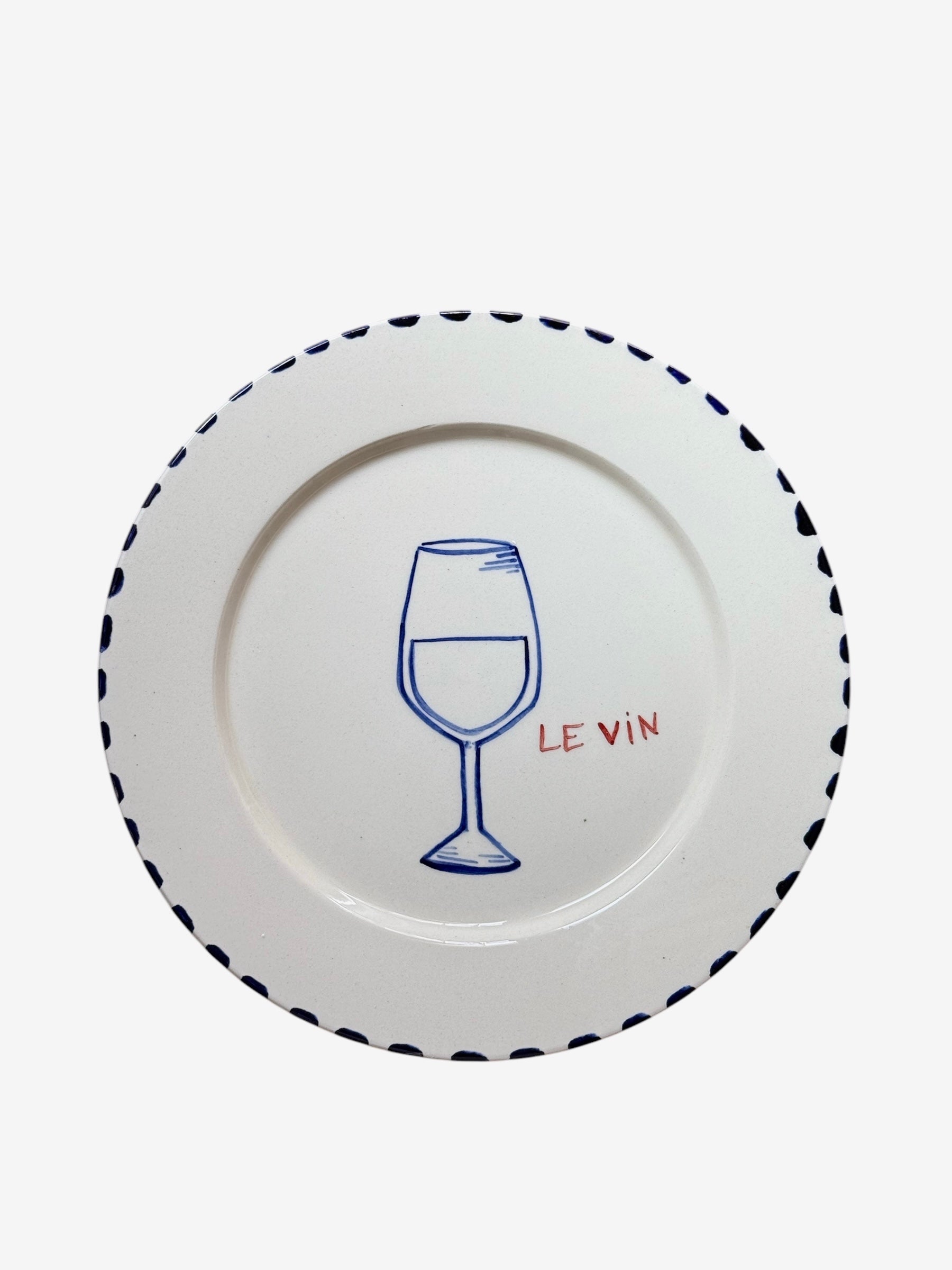 Dining Plates in L’apéritif Drinks Design - Set of 4