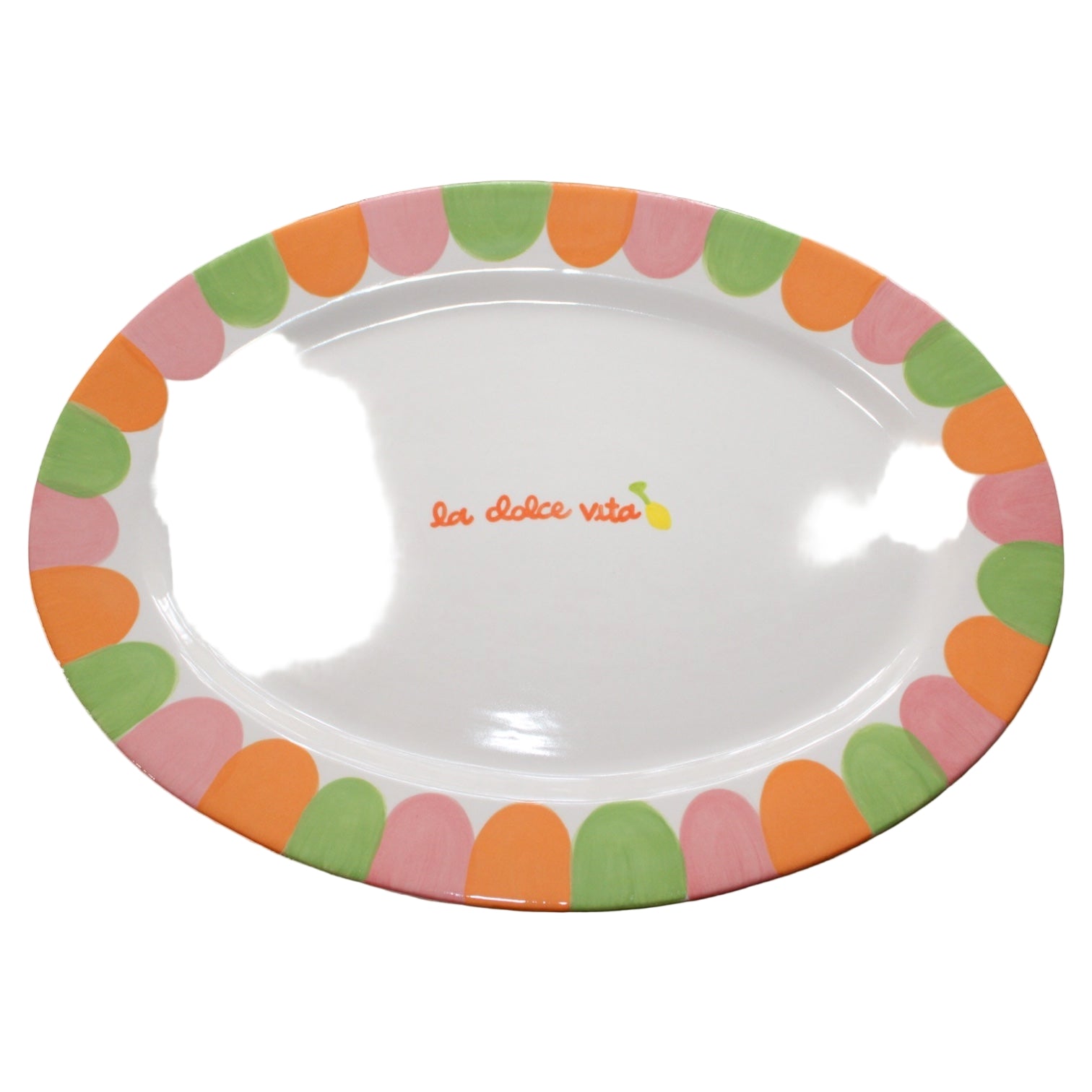 Hand-painted “la dolce vita” Serving Tray