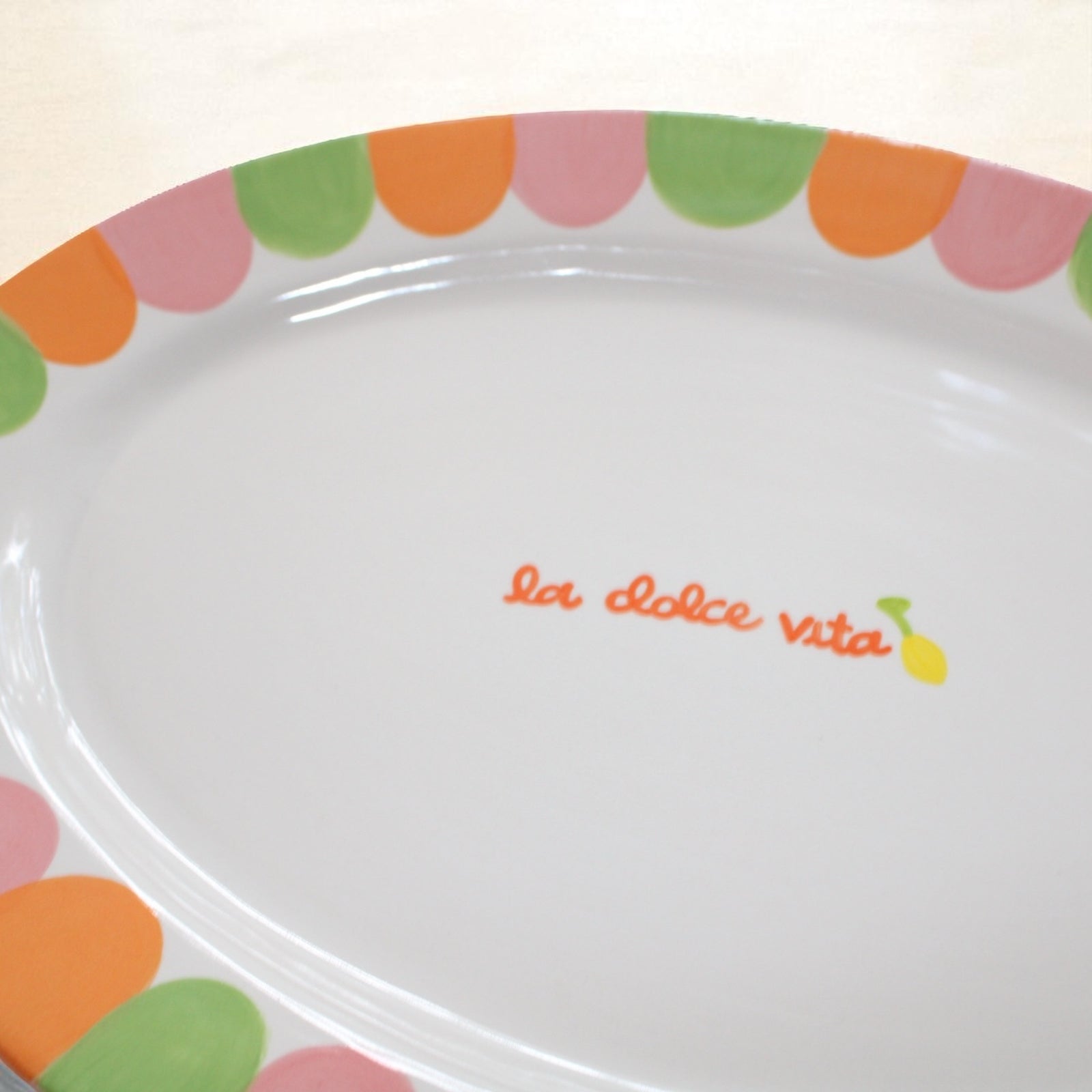 Hand-painted “la dolce vita” Serving Tray