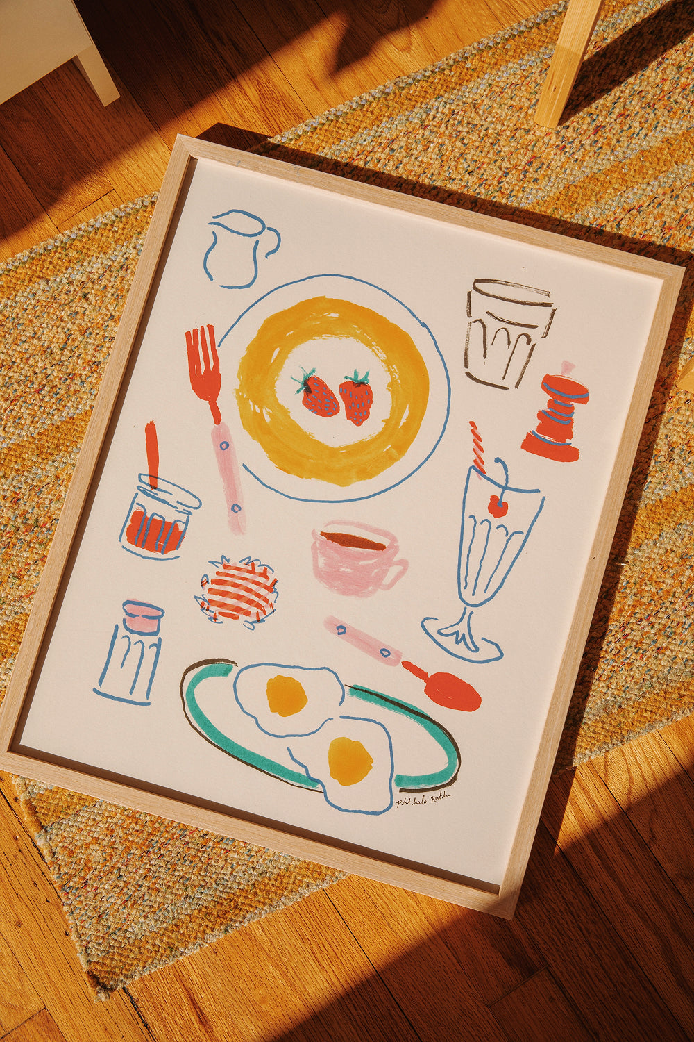 "Diner Breakfast" Art Print