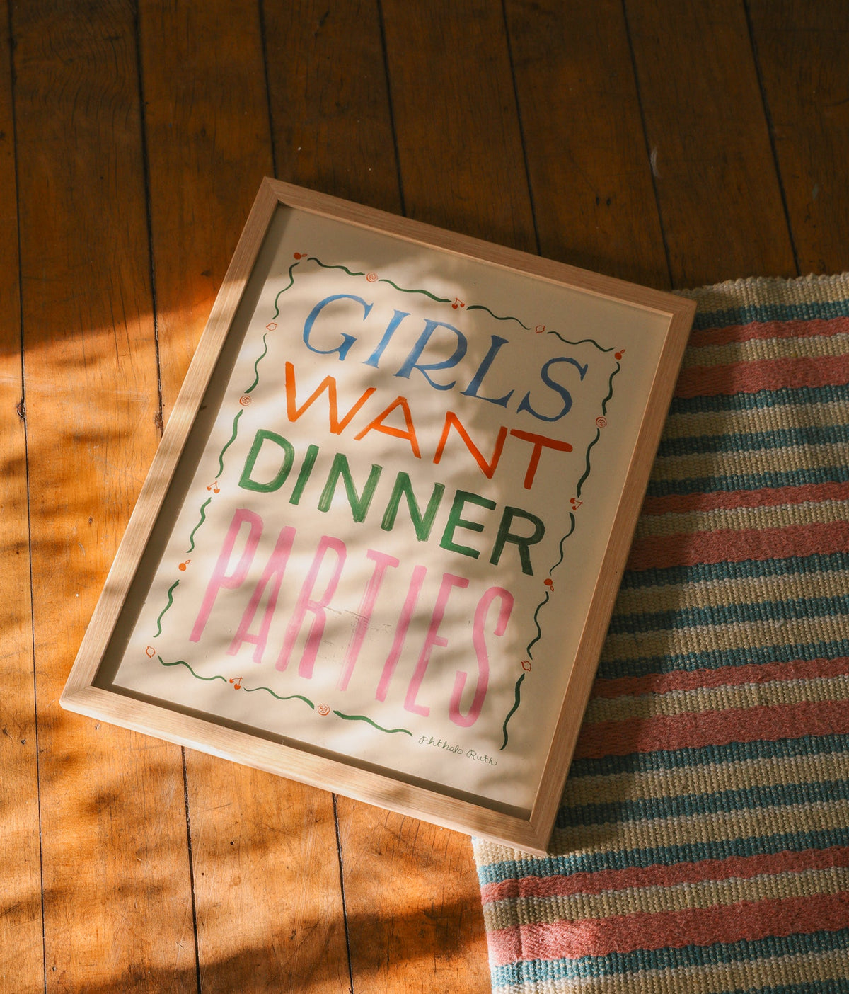 Girls Want Dinner Parties Art Print