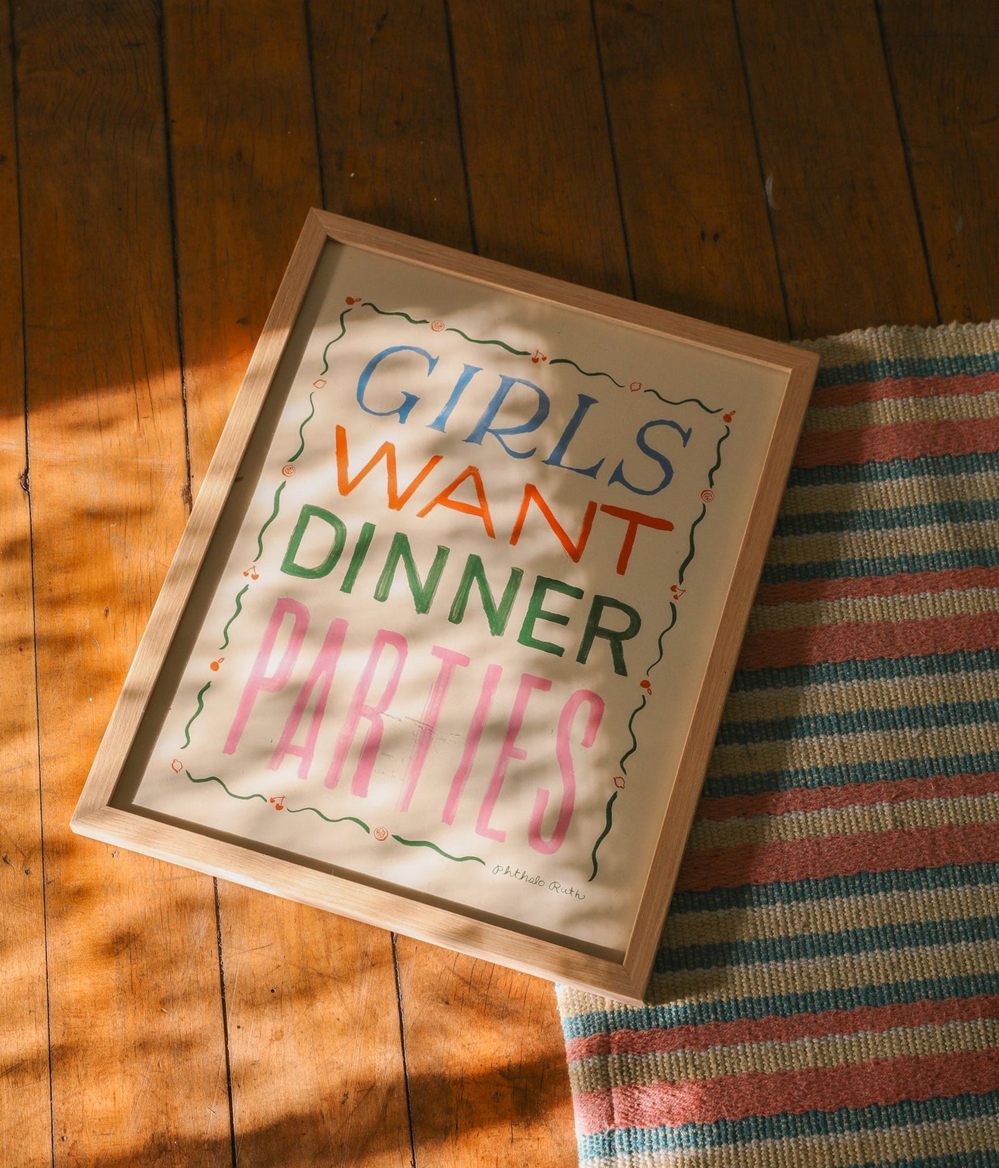 Girls Want Dinner Parties Art Print