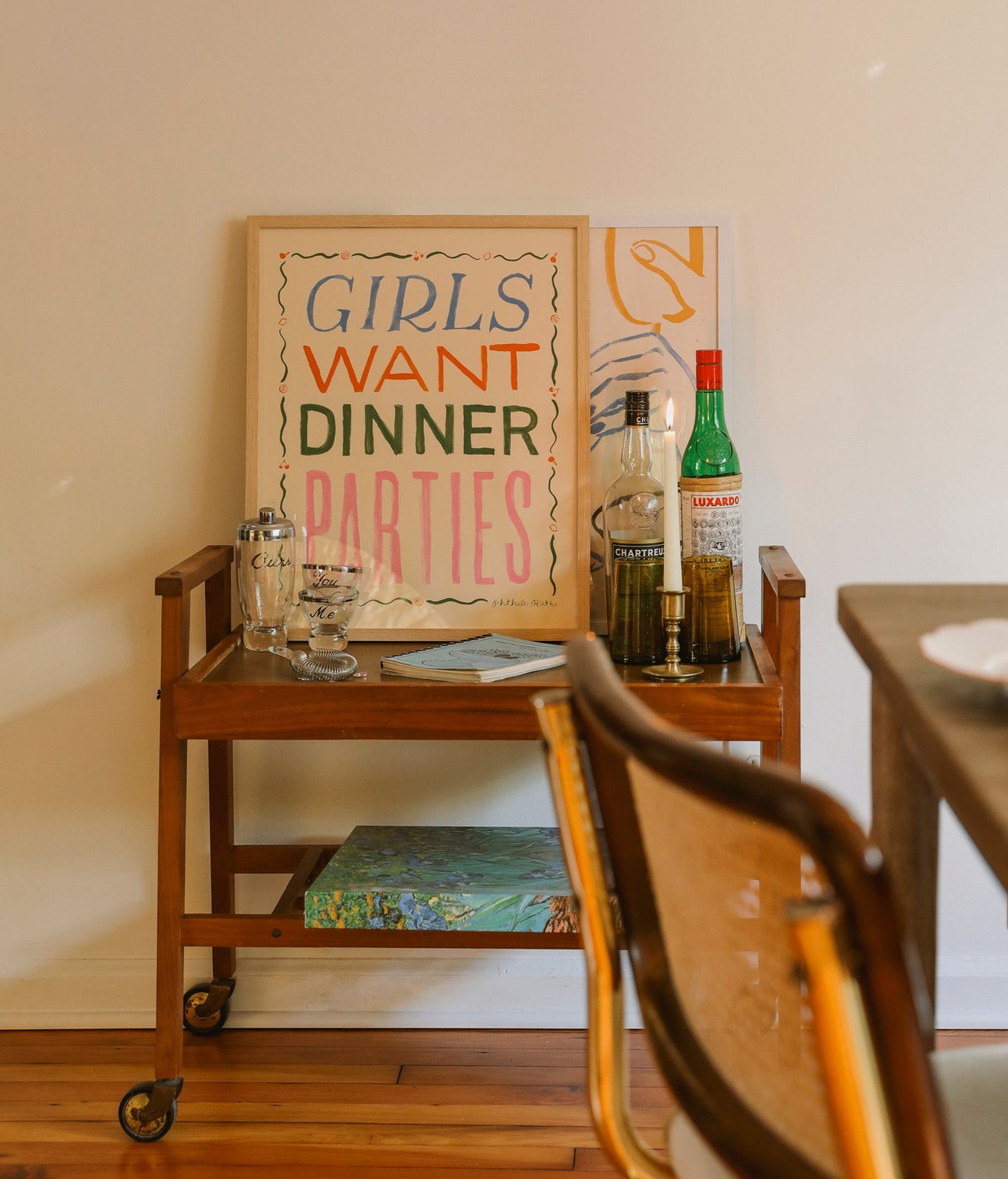 Girls Want Dinner Parties Art Print