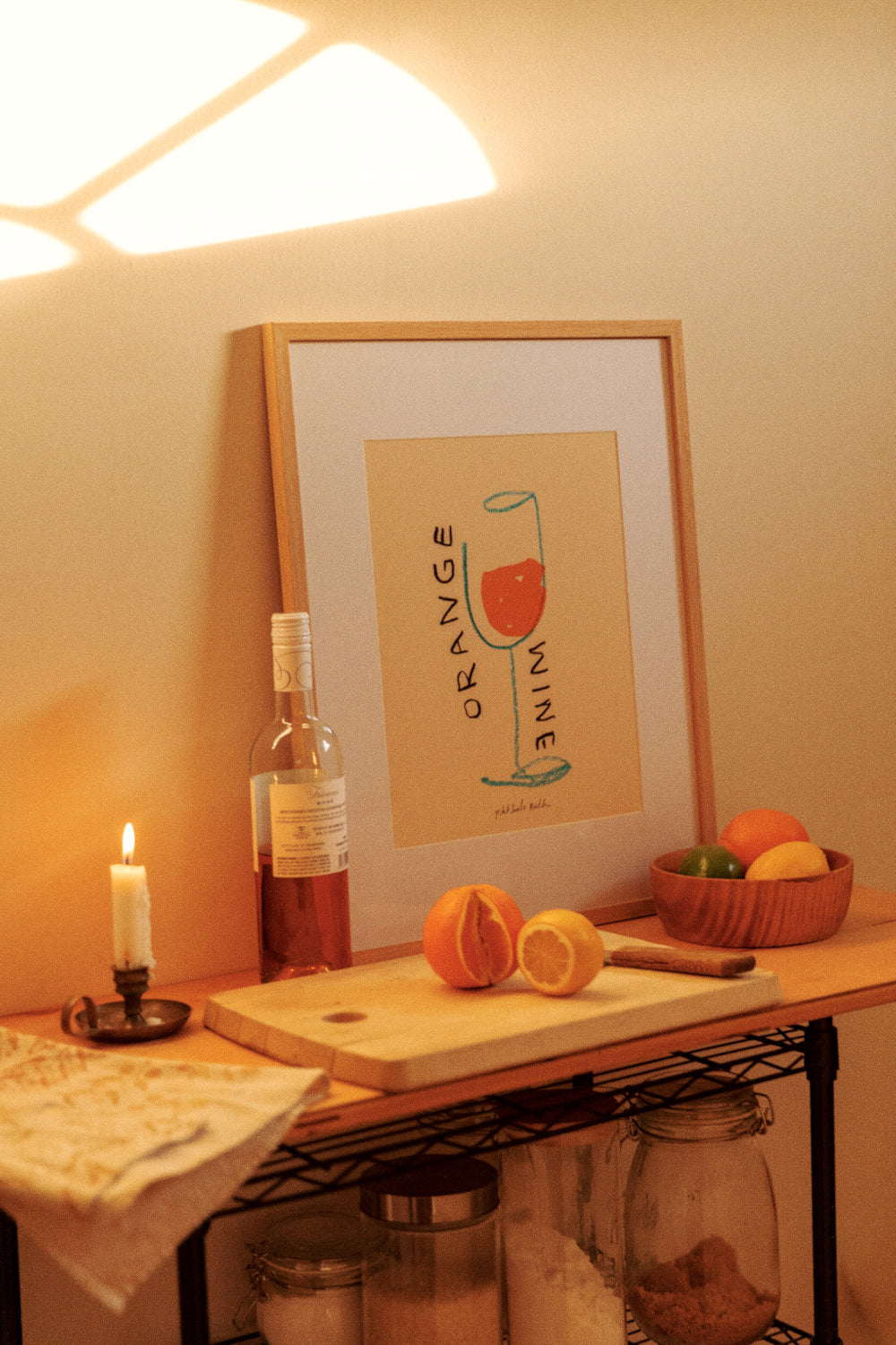 "Orange Wine" Art Print